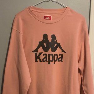 Kappa Pink Sweatshirt with Black Logo